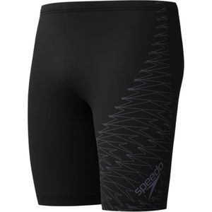 Speedo Medley Logo Jammer Heren Sportzwembroek - Zwart/Groen