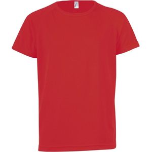 SOLS Kinderen/Kinderen Sportief Unisex T-Shirt met korte mouwen (Rood)