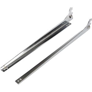 Plankendragers - Chroom - 400 mm - 5 Stuks