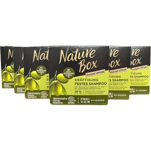 Nature Box Shampoo Bar Olijf 85 gr 6 stuks Voordeelverpakking