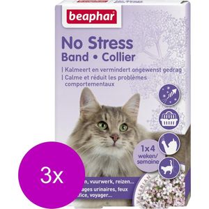 Beaphar No Stress Band Kat - Anti stressmiddel - 3 x 1 stuks