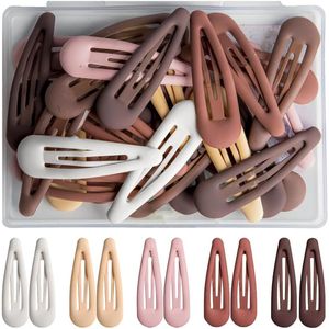 Morandi 3 cm Hair Clips for Women Girls 3 cm Matte Hair Accessories for Babies and Women, Pack of 30