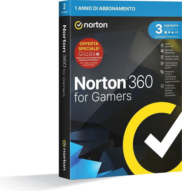 NortonLifeLock Norton 360 for Gamers 2023 Beveiligingsbeheer Volledig 1 licentie(s) 1 jaar