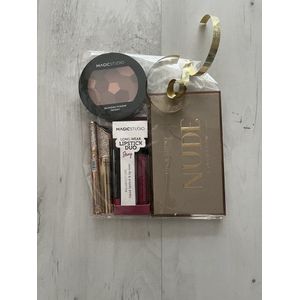 Make up set-make-up geschenkset- dames giftset- cadeau set-make up box-mascara & eyeliner perfect slim zwart-oogschaduw pallet-cadeauset dames-Langhoudende matte vloeibare lippenstift-bronzer-geschenkset-beauty set- eyeshadow-kerstcadeau-verwenpakket