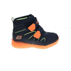 Skechers - ILLUMI-BRIGHTS - Winterlaarzen - Navy/oranje - Met Knipperfunctie
