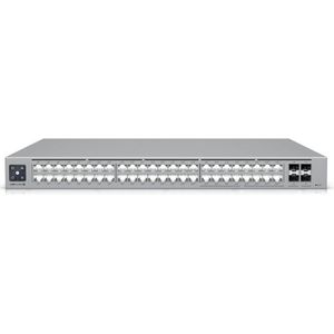 UniFi - USW-Pro-Max-48-PoE - Switch - Zilver - 48 Poorten - 32 x GbE - 16 x 2.5 GbE PoE++ - 4 x SFP+