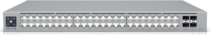 UniFi - USW-Pro-Max-48-PoE - Switch - Zilver - 48 Poorten - 32 x GbE - 16 x 2.5 GbE PoE++ - 4 x SFP+