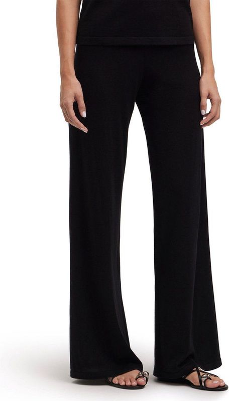 FALKE - Damen Basic New Merino - Wol Broek - Zwart
