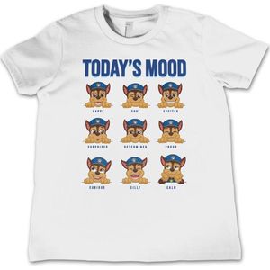 Paw Patrol Kinder T-Shirt Today's Mood Kids Tee NIC-12-PP006-DTF537 White-4 Jahre