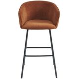 LAZONI - Krukken - Terracotta - Set van 2 - Stof en Zwart Metaal