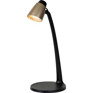 Lucide LUDO - Bureaulamp - LED - 1x4,5W 3000K - Mat Goud / Messing