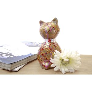 Mini Urn Kat - Paint - Goud - urn voor as volwassen - urne kat - urne hond