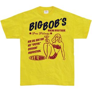 Hybris Big Bobs Bikini Boutique T-Shirt SH-1-10814-LFH1-8 Yellow-S