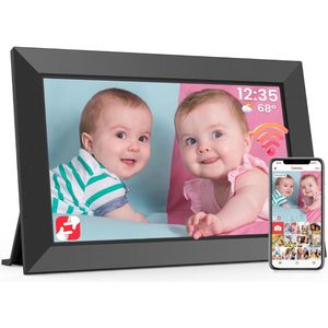 DailySupplies® Digitale Fotolijst met Wifi - Fotolijsten - Frameo App - HD Kwaliteit - Zwart