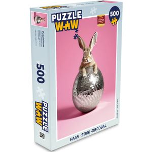 Puzzel Haas - Strik -Discobal - Legpuzzel - Puzzel 500 stukjes