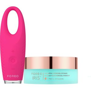FOREO Eye Candy IRIS 2 Fuchsia bundel - Oogmassagetoestel + IRIS Verstevigend PM Oogserum