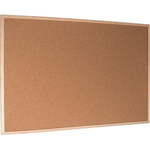 Esselte Kurken Prikbord Formaat: 79,5 x 59,5 cm - Inclusief Speldjes - Natuurbruin