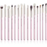 Jessup T294 - Set van 15 Professionele Make-up Kwasten - Houten Handgrepen - Synthetische Haren