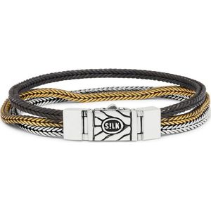 SILK Jewellery - Messing Armband - Chevron - 284.21 - Maat 21,0