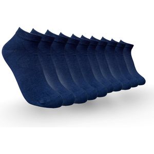 LIEVE SOKKEN Bamboe Herensokken – Set van 10 paar – Naadloos – Marineblauw – Maat 40-45