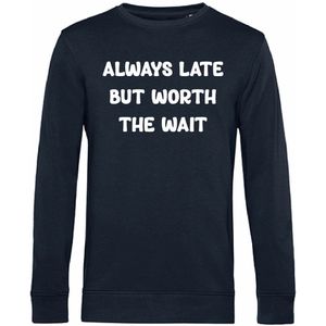 7431 - Sweater - Always Late-Blue Navy-M