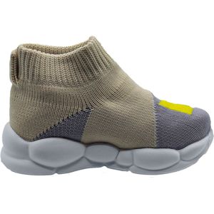 Babylini baby schoentjes Speeder - beige - maat 21 - anti-slip - instappers