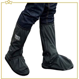 ATTREZZO® Regen overschoenen – duurzaam - Hoog model – waterdicht en anti slip – maat 43-44