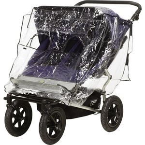 Unisex kinderen universele regenkap voor broers en zussen buggy 448962, 21 - transparant, 1 stuk (1 stuk)