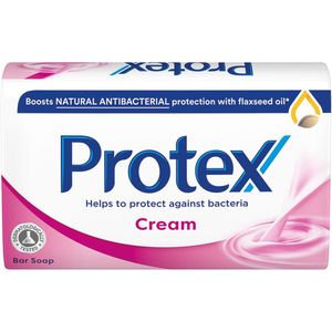 Protex Cream Handzeep - Antibacteriële Zeep met Lijnzaadolie- Voor Hand en Lichaam - Soap - Zeep Blok - 90 g