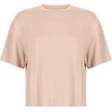 Hunkemöller - Pyjamatop - Beige - Geborstelde Jersey