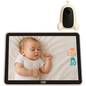 B-Care Nova Sense Touch - Babyfoon Met Camera - 7.0 Inch HD Touchscreen - Contactloze Hartslag & Ademhalingssensor Met AI-Technologie