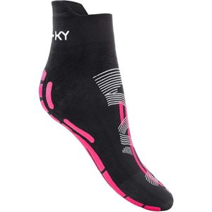 Postural Sokken met Antislip en Tape-systeem voor Verbeterde Houding – Maat M, Fuchsia-Glitter