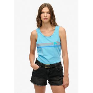 Superdry - Outdoor Stripe Scoop - Mouwloos T-shirt - Slim Fit - 100% Katoen