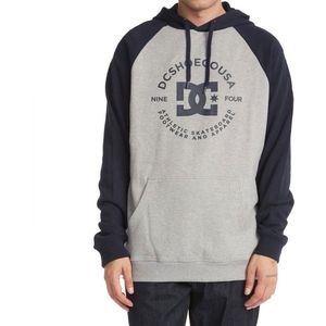 Dc shoes DC Star Pilot Raglan Capuchon Heather Grey / Navy Blazer - S - Heren