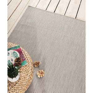 Karpet24 Sisal – Modern Effen Vloerkleed voor Binnen & Buiten, Grijs-160 x 220 cm