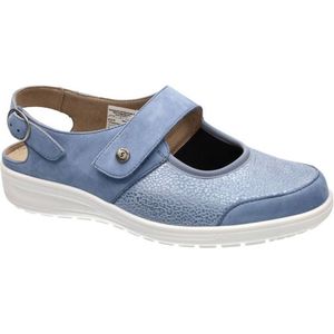 Solidus -Dames - blauw licht - sandalen - maat 36.5