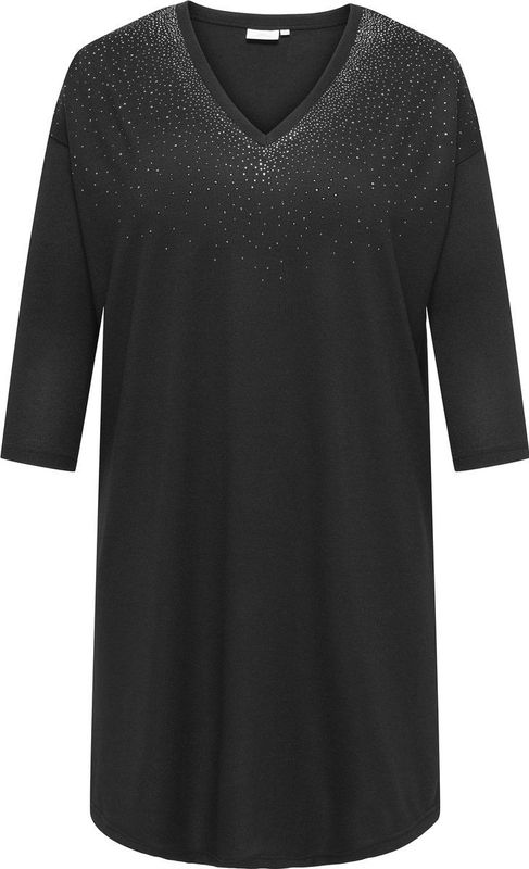 ONLY CARMAKOMA - CARALBA 3/4 SL V-NECK ABK DRESS JRS - Meisjes - Mini jurken