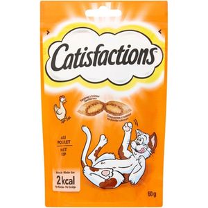 Catisfactions Kattensnoepjes - Kip - Kattensnack - 60 g - 1 zakje