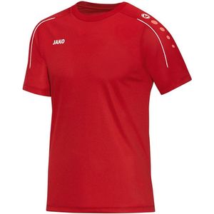 Jako Classico T-shirt Junior  Sportshirt - Maat 152  - Unisex - rood/wit