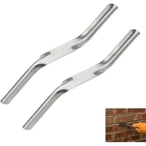 Baksteen Joiner Tool met Dual Head Design voor Landscaping Baksteen en Mortel gewrichten - Set van 2 stuks