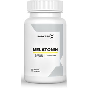 Body & Fit Melatonin - Melatonine Supplement - Beter Slapen - 0.29mg Melatonine per Dosering - Smaakloos - 180 tabletten