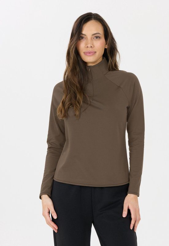 Athlecia Functioneel shirt  bruin / olijfgroen