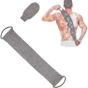 Doucheschrobber Set met Exfoliatiehandschoenen - Effectieve Peeling voor een Gezondere Huid - Ideaal voor Rug, Ellebogen en Knieën