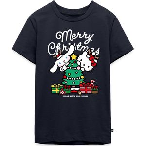 Hello Kitty En Cinnamoroll Kerstontwerp Premium T-Shirt Tiener