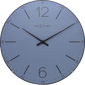 Nextime Index Dome - Klok - Rond - Ø 35 cm - Blauw