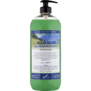 Shampoo Alpenkruiden - 1 liter (transparant) met pomp - Haarverzorging