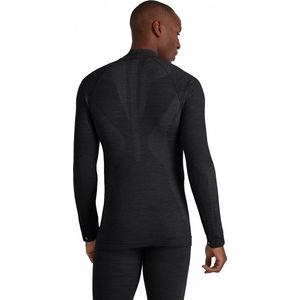 FALKE Zip Shirt Wool Tech Heren 33480 3000 black L