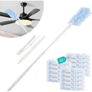 35 doekjes - Swiffer stofmagneet navulverpakking - telescoopstang handgreep - plumeau - doeken - reinigingsstof - stofdoek - navulling - dierenharen Plumeau