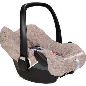 Koeka Maxi Cosi hoes Antwerp - wafelstof met badstof - taupe