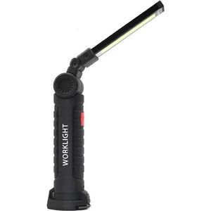 Mini werklamp met magneet | Verstelbaar | Oplaadbaar | Zaklamp | Noodlamp | LED | Handig | Magnetisch | Draadloos |